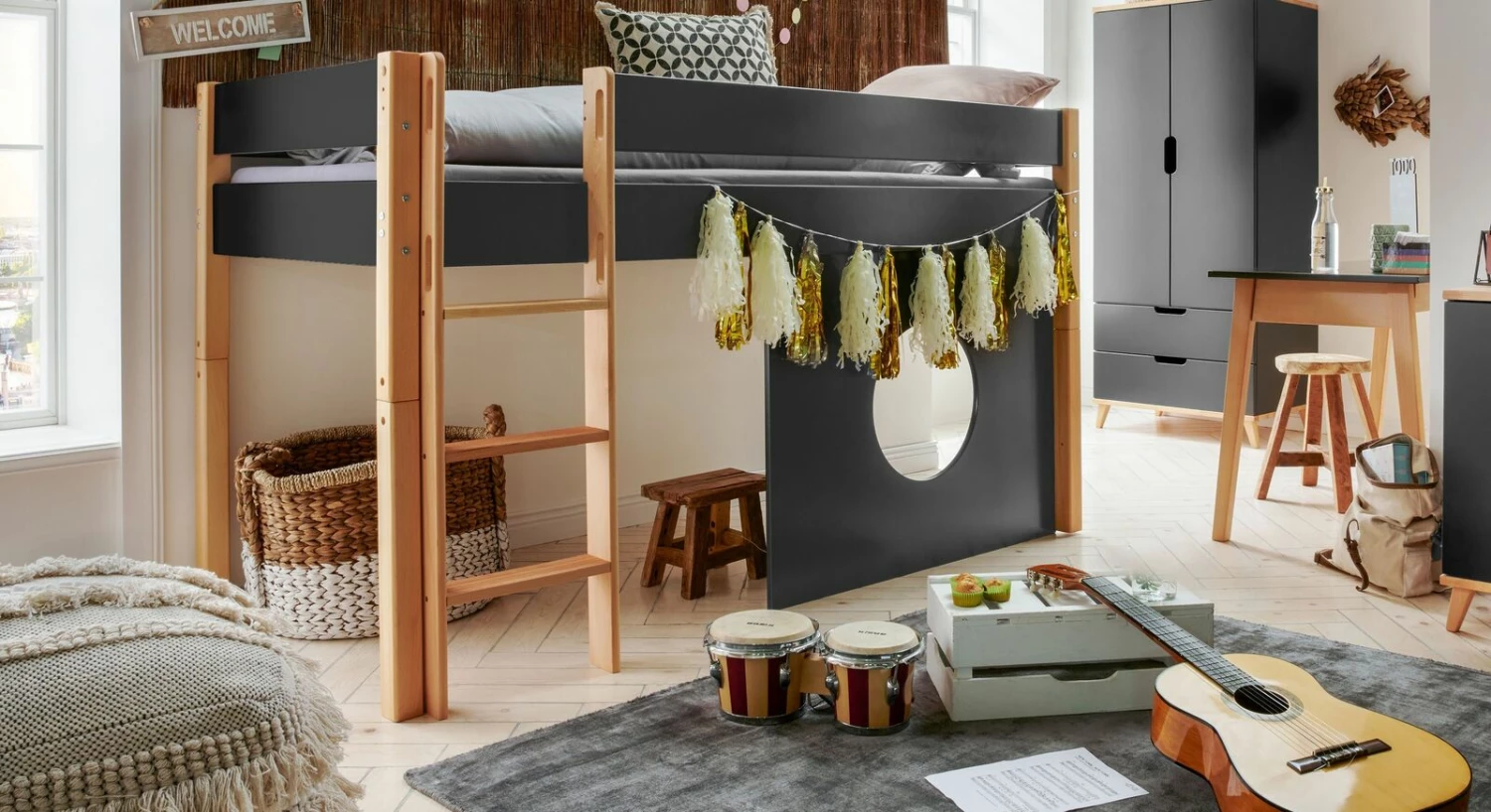 Mini-Hochbett "Kids Nordic" Boys 3 Mini-Hochbett "Kids Nordic" Boys