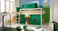 Mini-Hochbett "Kids Paradise" -Bettbezüge Verkäufe 2024 mini hochbett kids paradise gruen 1
