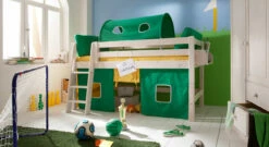 Mini-Hochbett "Kids Paradise" -Bettbezüge Verkäufe 2024 mini hochbett kids paradise gruen gr
