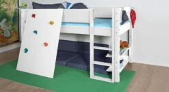 Mini-Hochbett "Kids Town" Mit Kletterwand -Bettbezüge Verkäufe 2024 mini hochbett kids town kletterwand robust