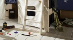 Mini-Hochbett "Kids Dreams" 8 Mini-Hochbett "Kids Dreams" -Bettbezüge Verkäufe 2024 mini hochbett leiter weiss lasiert gr