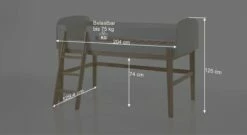 Mini-Hochbett "Maila" -Bettbezüge Verkäufe 2024 mini hochbett maila bemassungs skizze