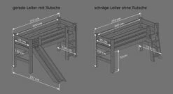 Mini-Hochbett "Seeräuber" 13 Mini-Hochbett "Seeräuber" -Bettbezüge Verkäufe 2024 mini hochbett varianten bemassung grafik