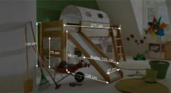 Mini-Rutschen-Hochbett "Kids Dreams" -Bettbezüge Verkäufe 2024 mini rutschen hochbett kids dreams massgrafik