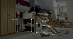 Mini-Rutschen-Hochbett "Kids Fantasy" -Bettbezüge Verkäufe 2024 mini rutschen hochbett kids fantasy massgrafik