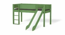 Mini-Rutschen-Hochbett "Kids Town" Color -Bettbezüge Verkäufe 2024 mini rutschen hochbett kids town color gruen