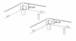 Boxspringbett "Pareio" 16 Boxspringbett "Pareio" -Bettbezüge Verkäufe 2024 montage moeglichkeit eckwinkel anbringung