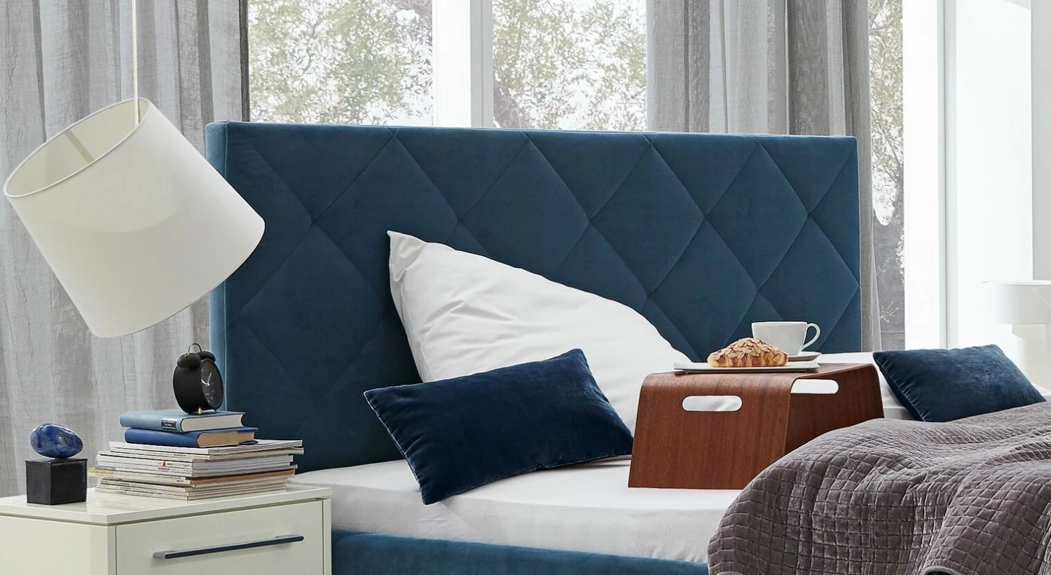 MUSTERRING Polsterbett "Epos" Mit Kopfteil In Rautensteppung 5 MUSTERRING Polsterbett "Epos" Mit Kopfteil In Rautensteppung – Bild 3