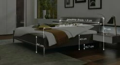 MUSTERRING Bett "San Diego" Havanna -Bettbezüge Verkäufe 2024 musterring bett san diego havanna bemassung grafik