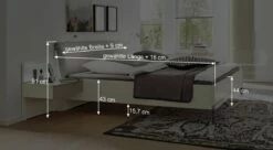 MUSTERRING Bett "San Diego" Weiß -Bettbezüge Verkäufe 2024 musterring bett san diego weiss doppelbett bemassungs grafik