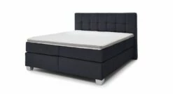MUSTERRING Boxspringbett "Felina-Basic" Kassettensteppung -Bettbezüge Verkäufe 2024 musterring boxspringbett felina basic kassettensteppung bezug dunkelblau
