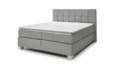 MUSTERRING Boxspringbett "Felina-Basic" Kassettensteppung -Bettbezüge Verkäufe 2024 musterring boxspringbett felina basic kassettensteppung bezug hellgrau