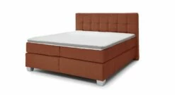 MUSTERRING Boxspringbett "Felina-Basic" Kassettensteppung -Bettbezüge Verkäufe 2024 musterring boxspringbett felina basic kassettensteppung bezug orange