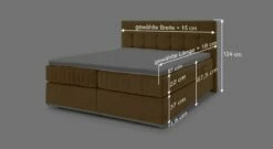 MUSTERRING Boxspringbett "Felina-Fly" Kassettensteppung 23 MUSTERRING Boxspringbett "Felina-Fly" Kassettensteppung -Bettbezüge Verkäufe 2024 musterring boxspringbett felina fly kassettensteppung bezug gold bemassung grafik