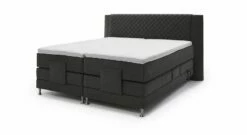 MUSTERRING Boxspringbett "Felina-Motor" Rautensteppung -Bettbezüge Verkäufe 2024 musterring boxspringbett felina motor rautensteppung webstoff wollaehnlich anthrazit