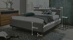 MUSTERRING Polsterbett "Delphi" Variante B -Bettbezüge Verkäufe 2024 musterring polsterbett delphi variante b bemassungs grafik