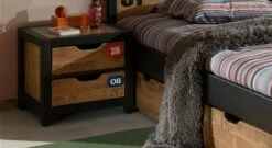 Jugendbett "Beli" -Bettbezüge Verkäufe 2024 nachttisch beli griffmulden praktisch 2