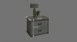 Bett Mit Nachttischen "Diaro" -Bettbezüge Verkäufe 2024 nachttisch diaro landhausstil schoen bemassung grafik