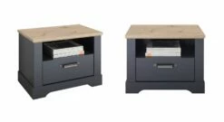 Bett Mit Nachttischen "Doriga" -Bettbezüge Verkäufe 2024 nachttische doriga schublade ablagefach