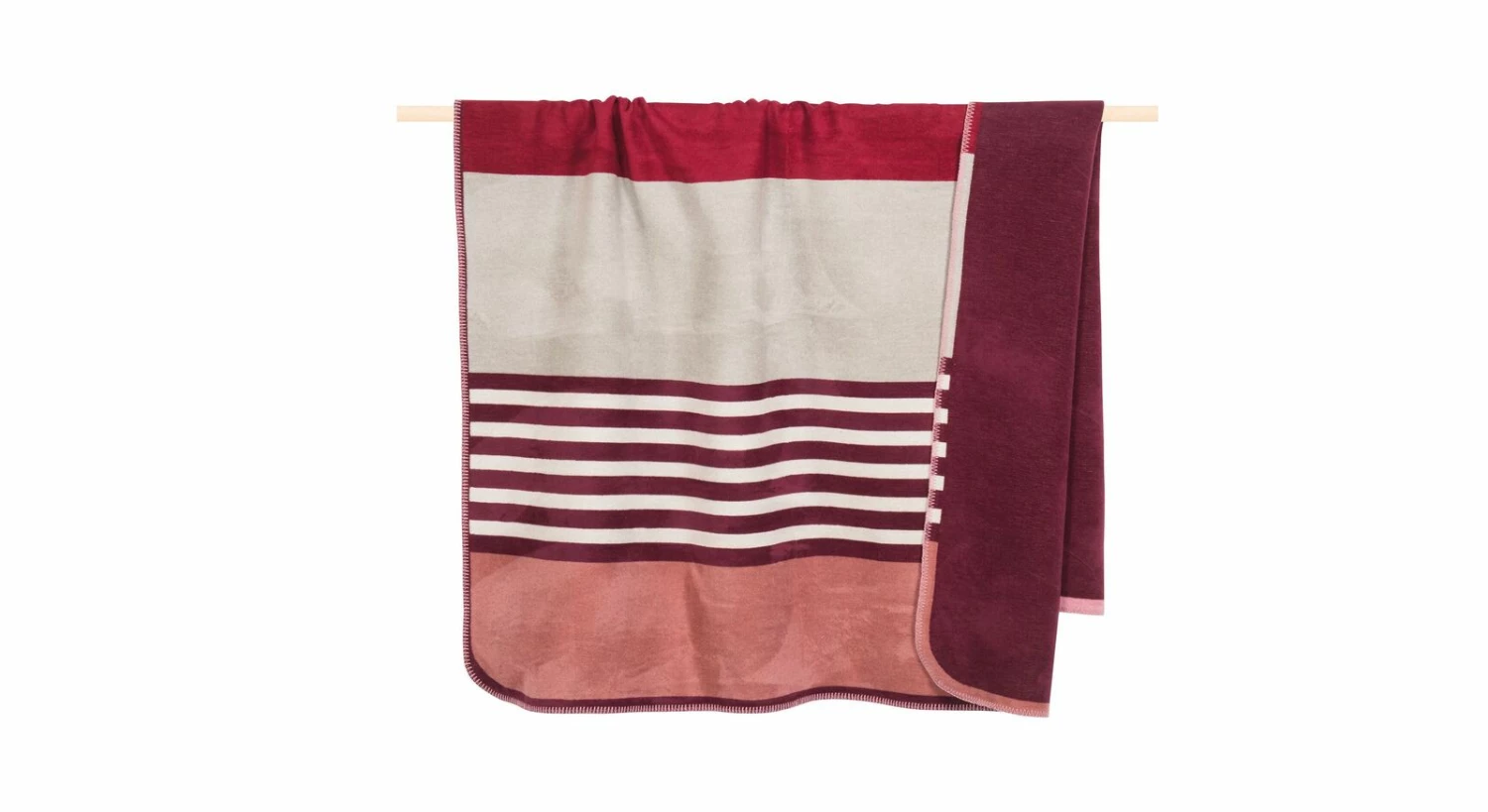Pad® Kuscheldecke "Deux" Bordeaux 3 Pad® Kuscheldecke "Deux" Bordeaux