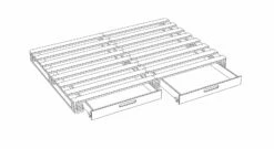 Palettenbett "Nimba" Express -Bettbezüge Verkäufe 2024 palettenbett grafik 140er breite 3