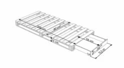 Palettenbett "Nimba" -Bettbezüge Verkäufe 2024 palettenbett grafik bassa 90er breite bemassungs grafik