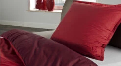 Perkal-Bettwäsche "bugatti" Uni Rot