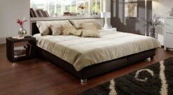 Bett "Amadeo" -Bettbezüge Verkäufe 2024 polsterbett amadeo leder braun 1600