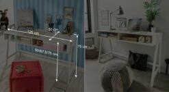 Retro-Schreibtisch "Kids Paradise" Höhenverstellbar -Bettbezüge Verkäufe 2024 retro schreibtisch kids paradise hoehenverstellbar bemassung grafik