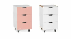 Rollcontainer "Kids Town" -Bettbezüge Verkäufe 2024 rollcontainer kids town weiss front rosa gr