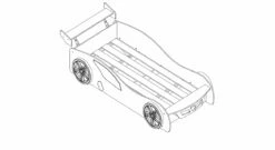 Autobett "Hero" Blau -Bettbezüge Verkäufe 2024 rolllattenrost 5 laengsleisten gr