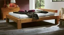 Bett "Rustico" -Bettbezüge Verkäufe 2024 rustico komforthoehe bett wildeiche