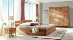 Schubkasten-Bett "Halvar" -Bettbezüge Verkäufe 2024 schlafzimmer halvar kernbuche massivholz