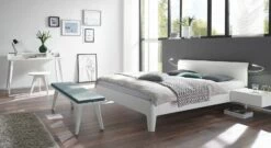 Bett "Narva" 11 Bett "Narva" -Bettbezüge Verkäufe 2024 schlafzimmer narva weiss massivholz moebel