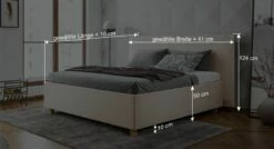 SCHLARAFFIA Stauraumbett "Madonna" -Bettbezüge Verkäufe 2024 schlaraffia stauraumbett madonna webstoff bezug bemassung grafik