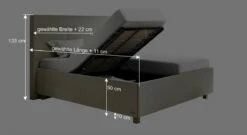 SCHLARAFFIA Stauraumbett "Verdi" -Bettbezüge Verkäufe 2024 schlaraffia stauraumbett verdi bemassung grafik