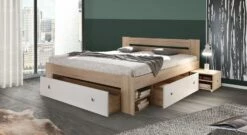 Schubkasten-Bett Mit Nachttischen "Edvin"