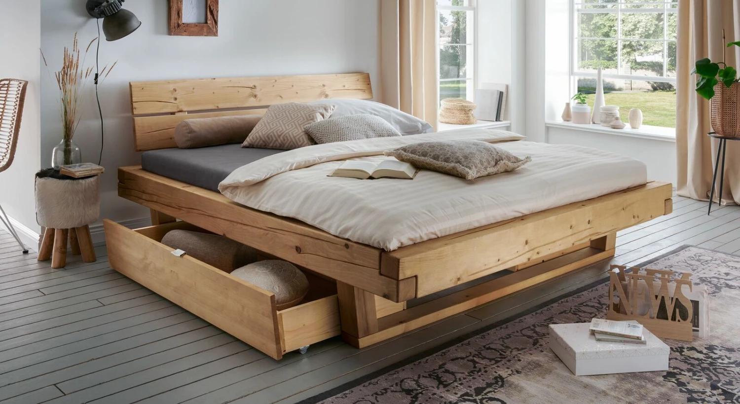 Schubkasten-Bett "Barup" 3 Schubkasten-Bett "Barup"