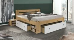 Schubkasten-Bett Mit Nachttischen "Eibar"