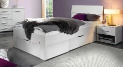 Schubkasten-Bett "Leilani" -Bettbezüge Verkäufe 2024 schubkasten bett leilani weiss