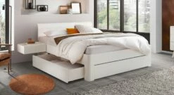 Schubkasten-Doppelbett "Alfeo"