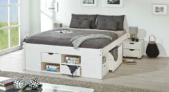 Schubkasten-Bett "Göteborg" -Bettbezüge Verkäufe 2024 schubkasten doppelbett goeteborg praktisch integriert stauraum