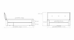 Schubkasten-Doppelbett "Jomandio" -Bettbezüge Verkäufe 2024 schubkasten doppelbett jomandio massgrafik