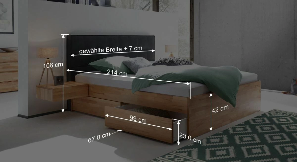 Schubkasten-Doppelbett "Mirenda" 9 Schubkasten-Doppelbett "Mirenda" – Bild 7