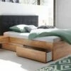 Schubkasten-Doppelbett "Mirenda" -Bettbezüge Verkäufe 2024 schubkasten doppelbett mirenda kernbuchenholz massiv