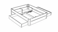 Schubkasten-Doppelliege "Jomandio" -Bettbezüge Verkäufe 2024 schubkasten doppelbett nimario grafik 1
