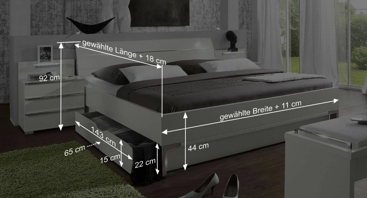 Schubkasten-Doppelbett "Salford" 7 Schubkasten-Doppelbett "Salford" – Bild 5