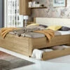 Schubkasten-Doppelbett "Toride" -Bettbezüge Verkäufe 2024 schubkasten doppelbett toride eiche teilmassiv natur gr