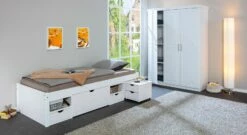 Schubkasten-Einzelbett "Göteborg" -Bettbezüge Verkäufe 2024 schubkasten einzelbett goeteborg passende produkte