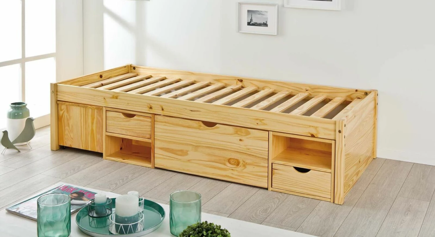 Schubkasten-Einzelbett "Oslo" 4 Schubkasten-Einzelbett "Oslo" – Bild 2